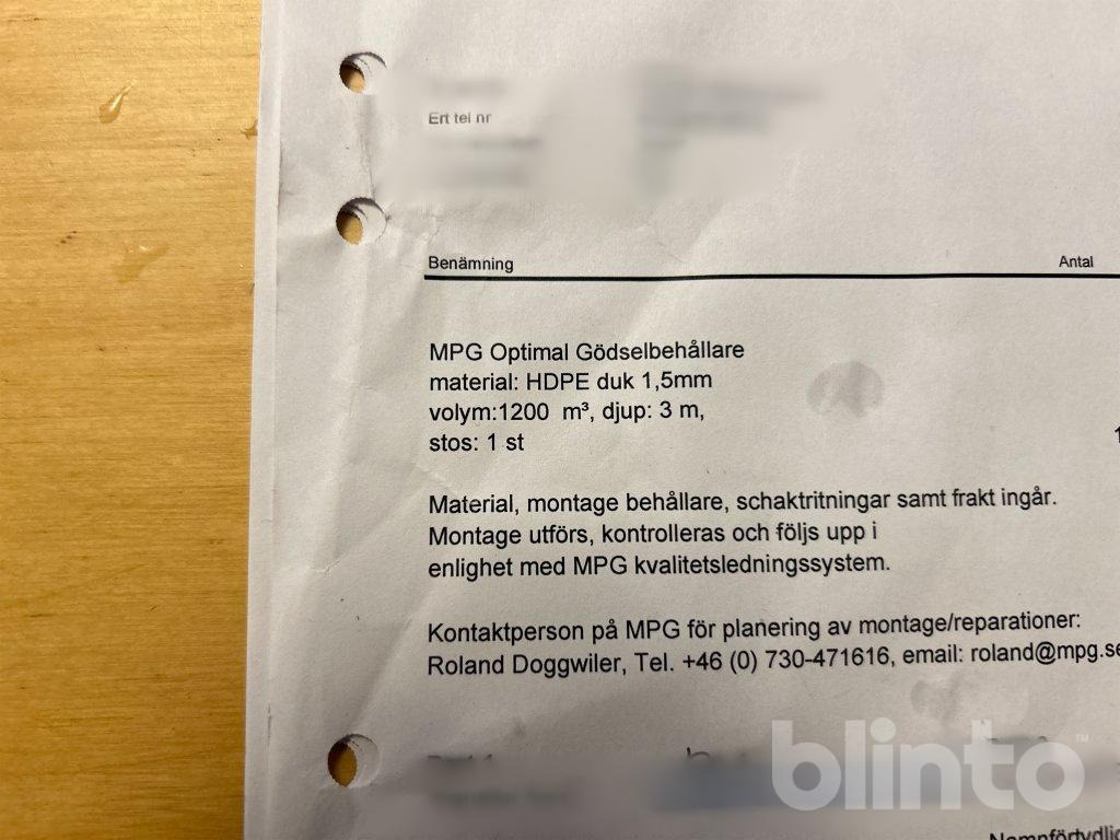 Gödselbehållare - 6 rullar - Tool/ Equipment: picture 2 Gödselbehållare - 6 rullar - Tool/ Equipment: picture 2