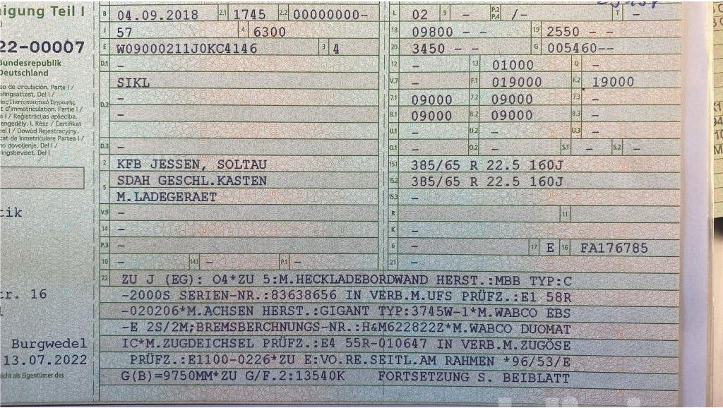 KFB ZAA18 PKL (2018) - Closed box trailer: picture 5 KFB ZAA18 PKL (2018) - Closed box trailer: picture 5