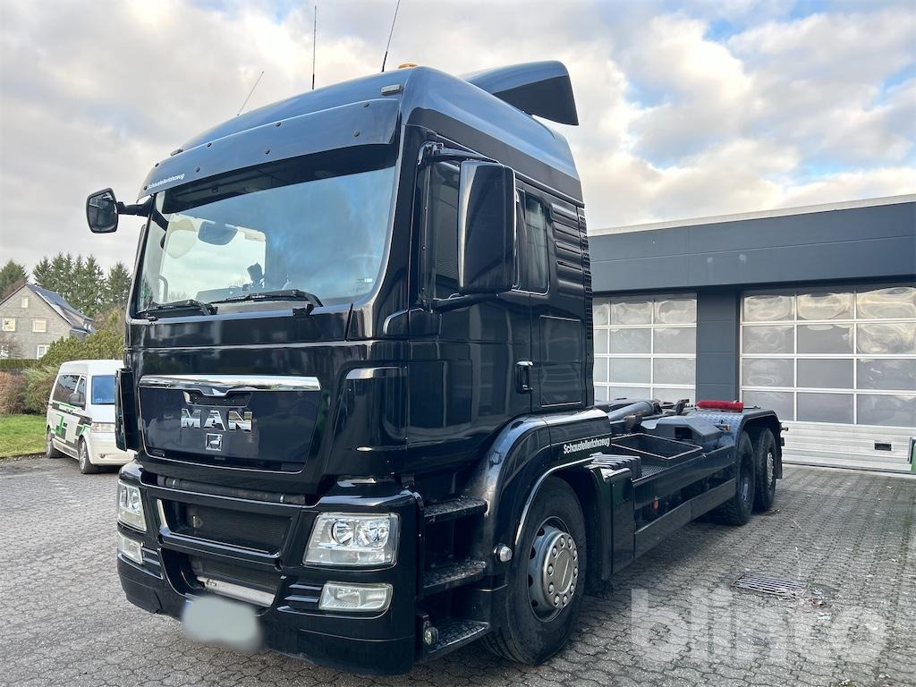 MAN TGS 26.480 Abrollkipper (2011) - Hook lift truck: picture 1 MAN TGS 26.480 Abrollkipper (2011) - Hook lift truck: picture 1