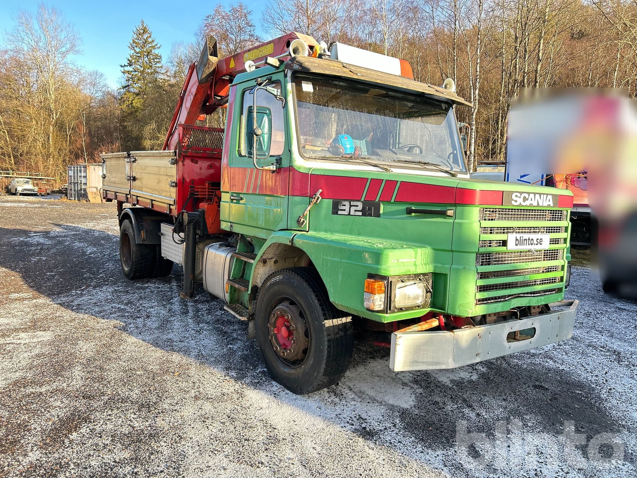 SCANIA T 924 4X2 Kranbil - Dropside/ Flatbed truck, Crane truck: picture 2 SCANIA T 924 4X2 Kranbil - Dropside/ Flatbed truck, Crane truck: picture 2