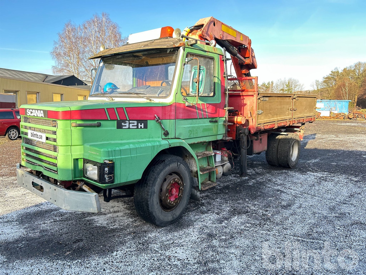 SCANIA T 924 4X2 Kranbil - Dropside/ Flatbed truck, Crane truck: picture 1 SCANIA T 924 4X2 Kranbil - Dropside/ Flatbed truck, Crane truck: picture 1
