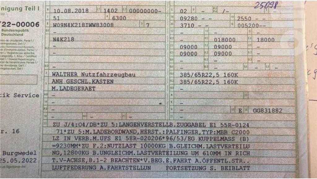 Walther N4K218 (2018) - Closed box trailer: picture 5 Walther N4K218 (2018) - Closed box trailer: picture 5