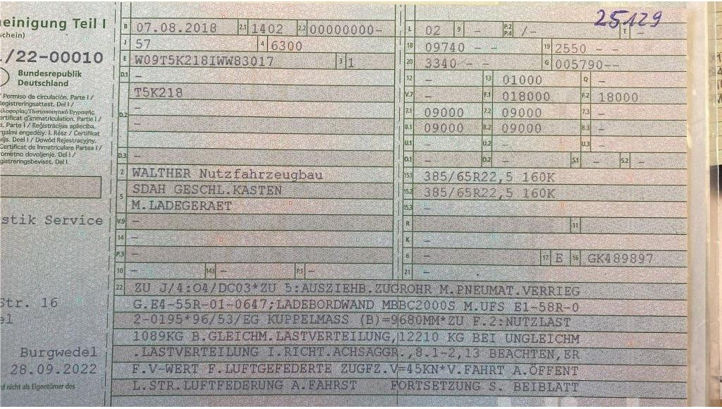 Walther T5K218 (2018) - Closed box trailer: picture 5 Walther T5K218 (2018) - Closed box trailer: picture 5