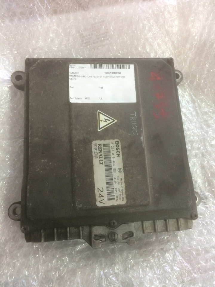CENTRALINA MOTORE EDC - RENAULT PREMIUM - RIF. RENAULT 5010412381A - RIF. BOSCH 0281010464 - ECU: picture 1 CENTRALINA MOTORE EDC - RENAULT PREMIUM - RIF. RENAULT 5010412381A - RIF. BOSCH 0281010464 - ECU: picture 1