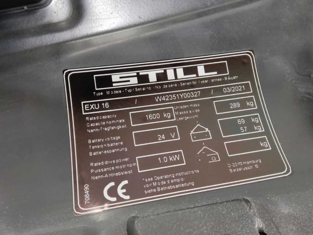 Still EXU16/LIION - Pallet truck: picture 5 Still EXU16/LIION - Pallet truck: picture 5