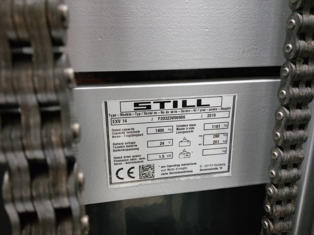 Still EXV14/BATT.NEU - Stacker: picture 5 Still EXV14/BATT.NEU - Stacker: picture 5