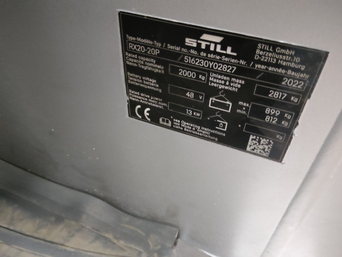 Still RX20-20P - Electric forklift: picture 5 Still RX20-20P - Electric forklift: picture 5
