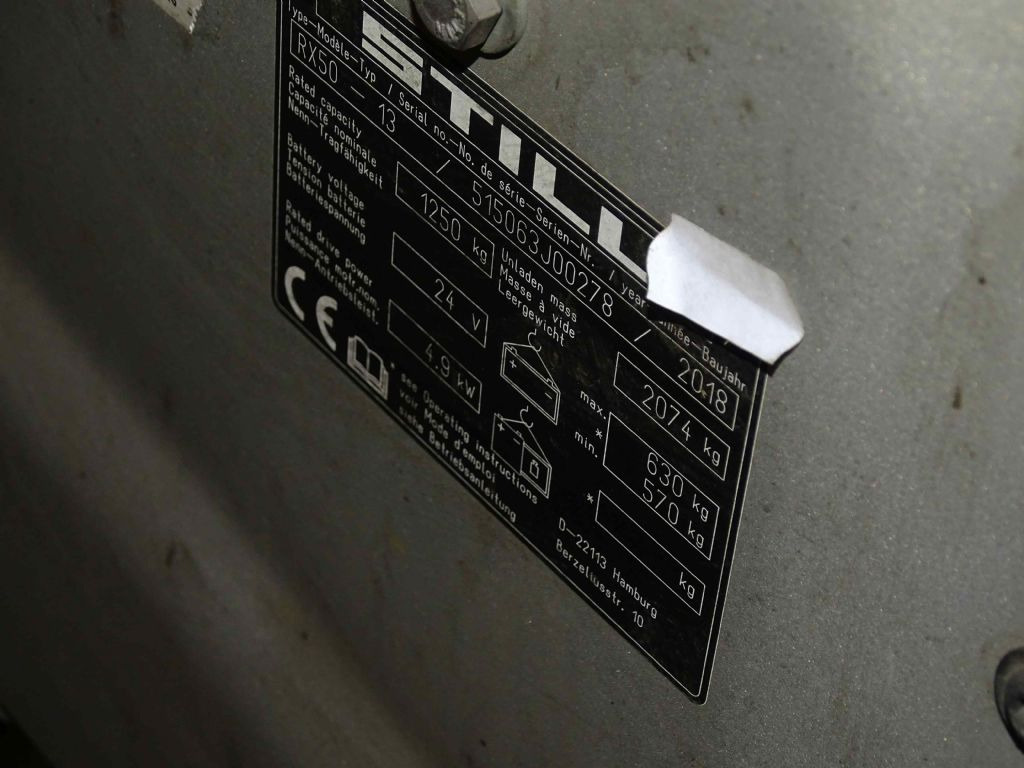 Still RX50-13 - Electric forklift: picture 5 Still RX50-13 - Electric forklift: picture 5