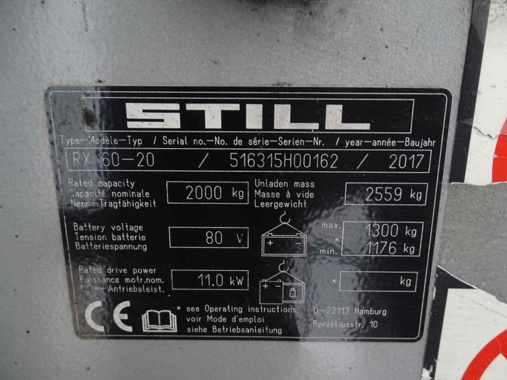 Still RX60-20 - Electric forklift: picture 5 Still RX60-20 - Electric forklift: picture 5