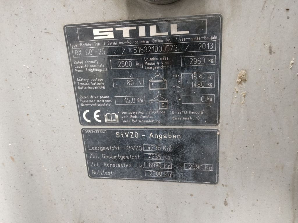 Electric forklift Still RX60-25: picture 9