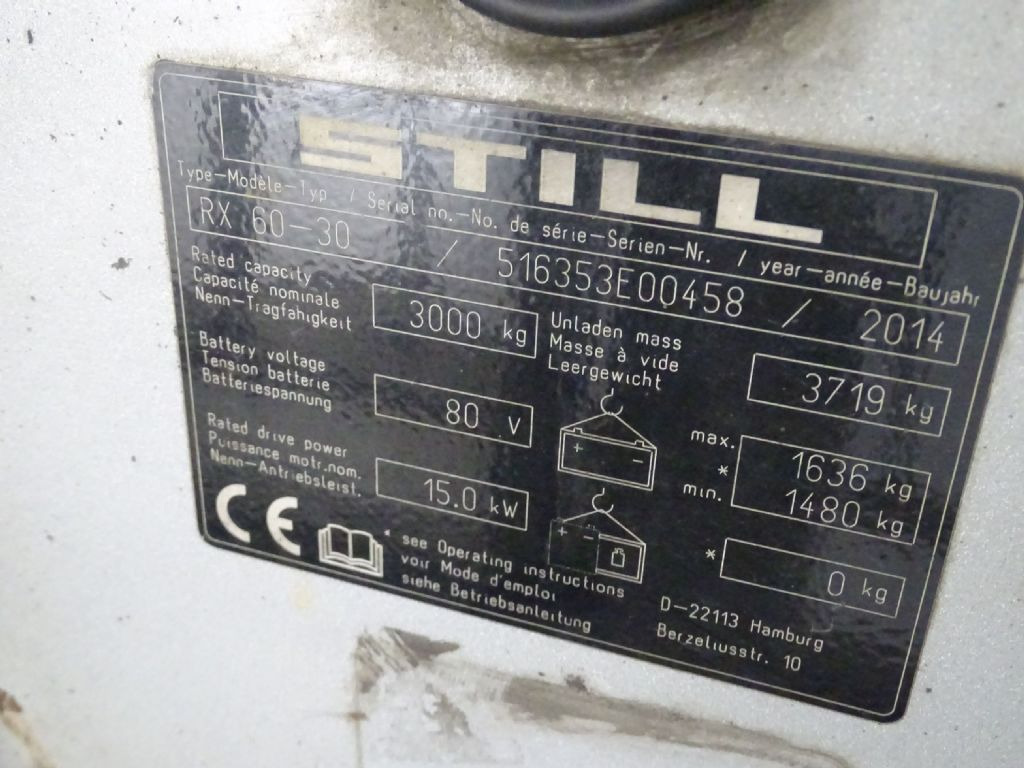 Still RX60-30 - Electric forklift: picture 5 Still RX60-30 - Electric forklift: picture 5