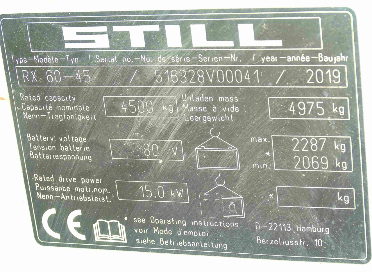 Still RX60-45 - Electric forklift: picture 5 Still RX60-45 - Electric forklift: picture 5
