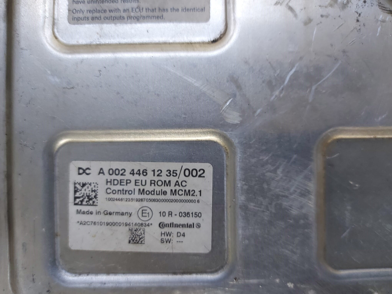 MCM2 MCM2.1 Mercedes Actros MP4 Atego Antos A0024461235 Reconditioned - ECU for Truck: picture 5 MCM2 MCM2.1 Mercedes Actros MP4 Atego Antos A0024461235 Reconditioned - ECU for Truck: picture 5