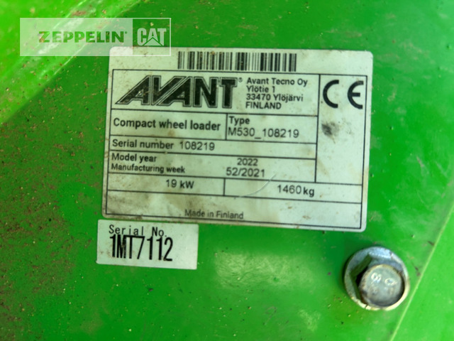 Avant Tecno 530 - Wheel loader: picture 5 Avant Tecno 530 - Wheel loader: picture 5