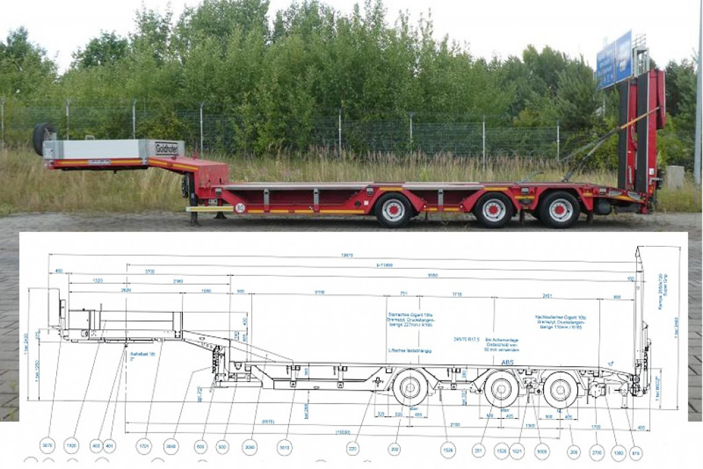 GOLDHOFER GOLDHOFER Satteltieflader Tiefladerauflieger STN-L 3 (245) RM - Low loader semi-trailer: picture 4 GOLDHOFER GOLDHOFER Satteltieflader Tiefladerauflieger STN-L 3 (245) RM - Low loader semi-trailer: picture 4