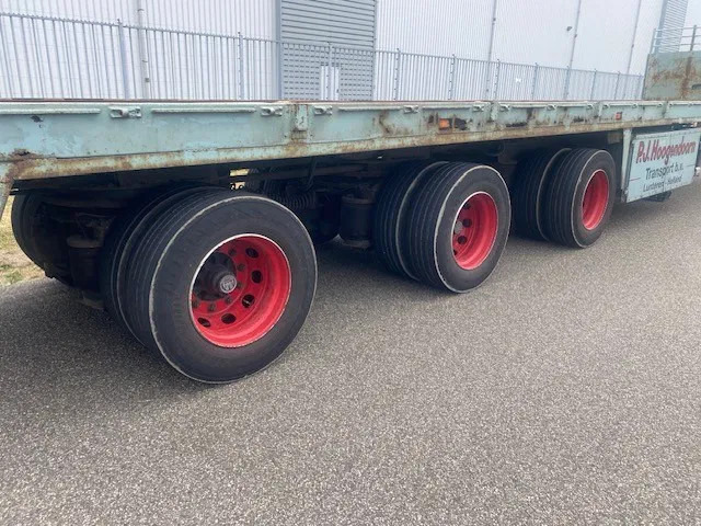 Floor open oplegger 3 asser uitschuifbaar, 2 x stuur, 1 x liftas - Dropside/ Flatbed semi-trailer: picture 4 Floor open oplegger 3 asser uitschuifbaar, 2 x stuur, 1 x liftas - Dropside/ Flatbed semi-trailer: picture 4