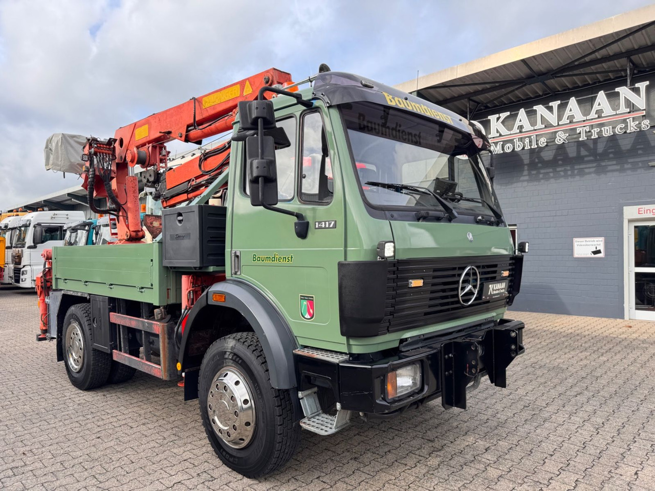 Mercedes-Benz 1417 AK Allrad Palfinger Montagekran 17,7m 64TKM - Crane truck: picture 3 Mercedes-Benz 1417 AK Allrad Palfinger Montagekran 17,7m 64TKM - Crane truck: picture 3